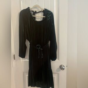 Draper James XXL Green Velvet Feel Dress XXL